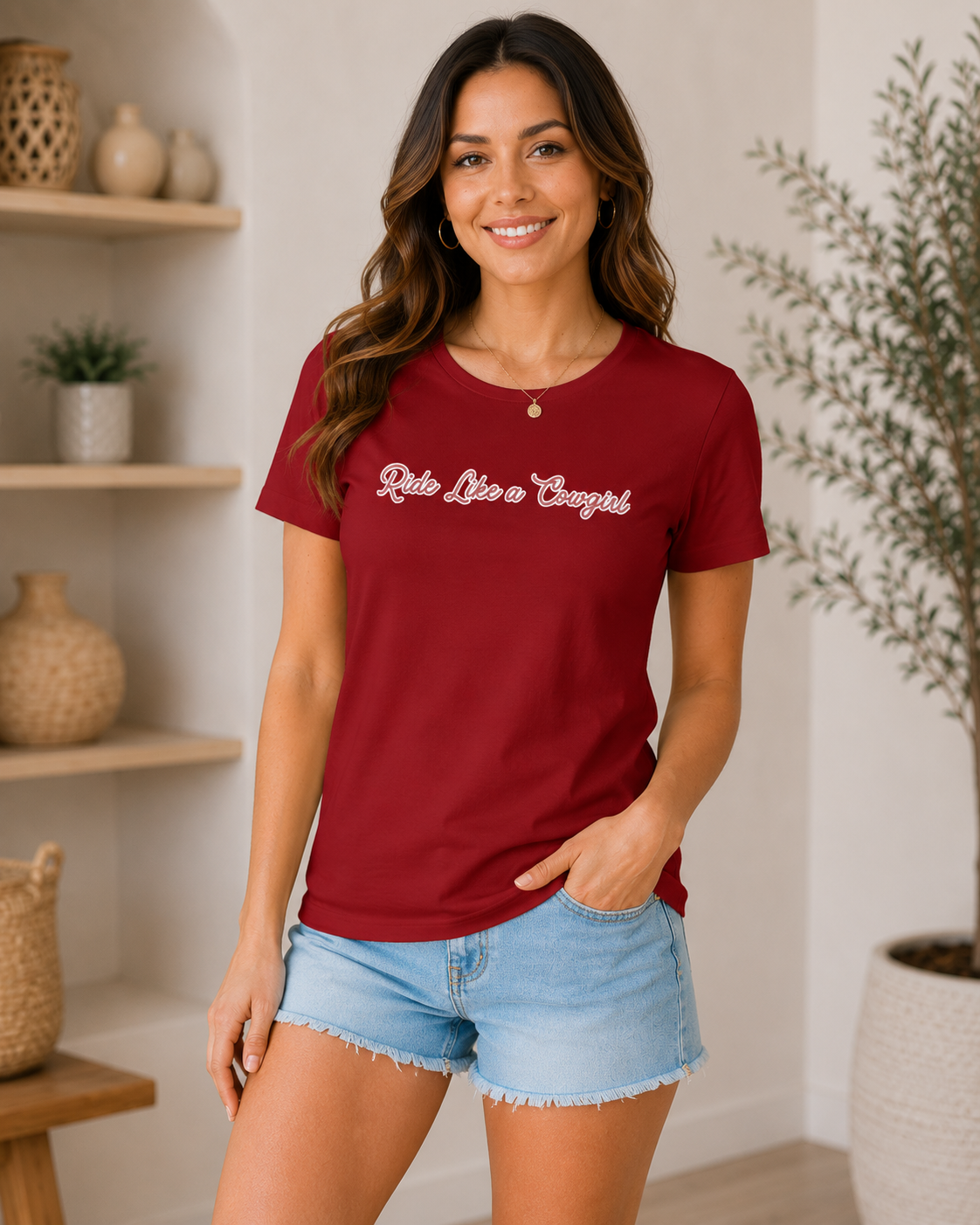 Women's Ride Like A Cowgirl T-Shirt