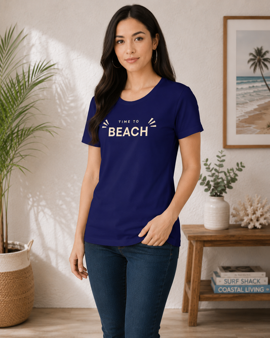 Women's Time To Beach T-Shirt
